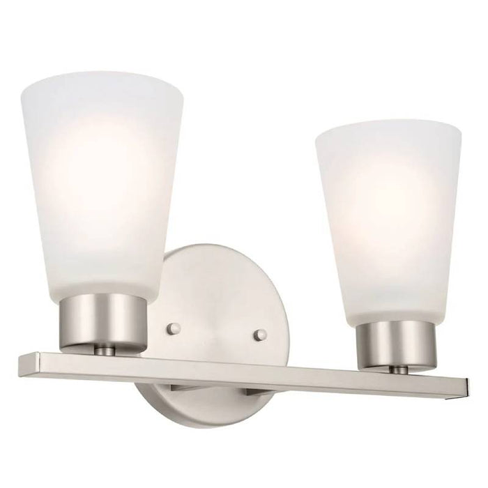 Kichler 55120 Stamos 2-lt 13" Vanity Light-Brushed Nickel