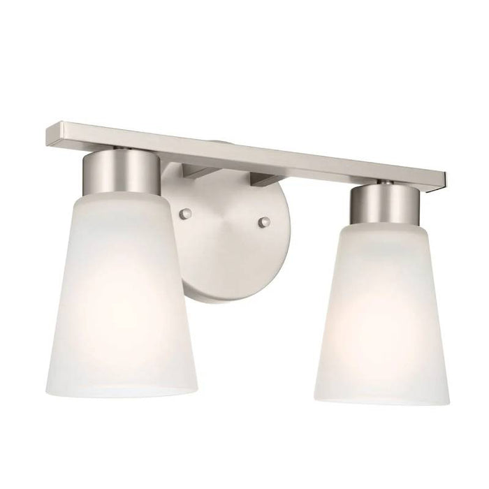 Kichler 55120 Stamos 2-lt 13" Vanity Light-Brushed Nickel