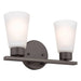 Kichler 55120 Stamos 2-lt 13" Vanity Light-Olde Bronze