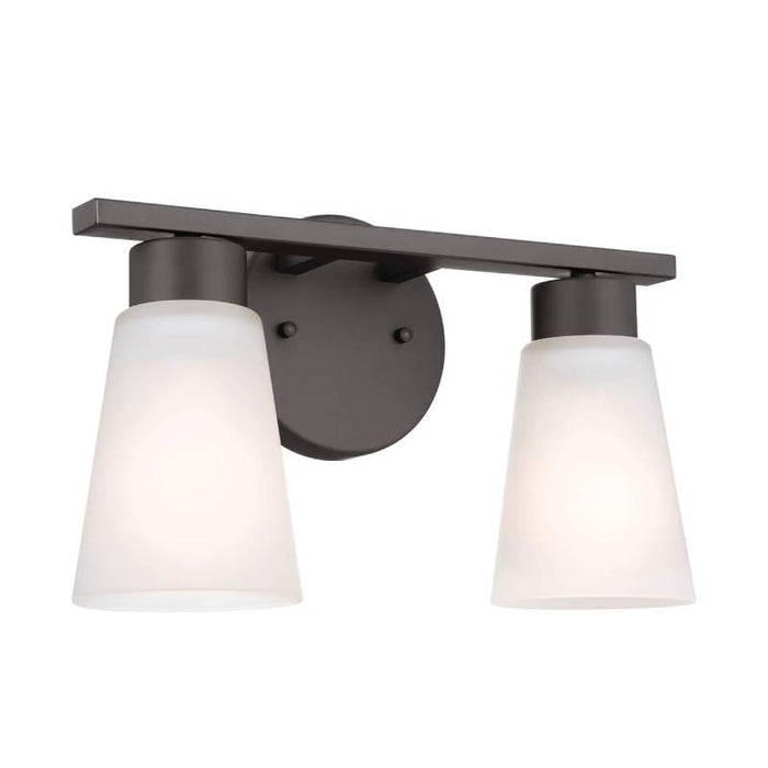 Kichler 55120 Stamos 2-lt 13" Vanity Light-Olde Bronze