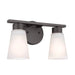 Kichler 55120 Stamos 2-lt 13" Vanity Light-Olde Bronze