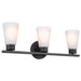 Kichler 55121 Stamos 3-lt 22" Vanity Light-Black