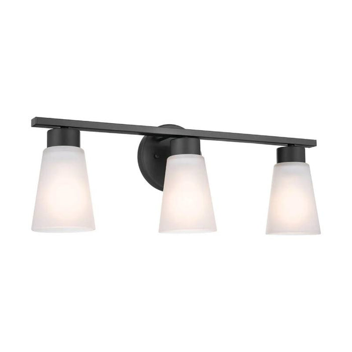 Kichler 55121 Stamos 3-lt 22" Vanity Light-Black