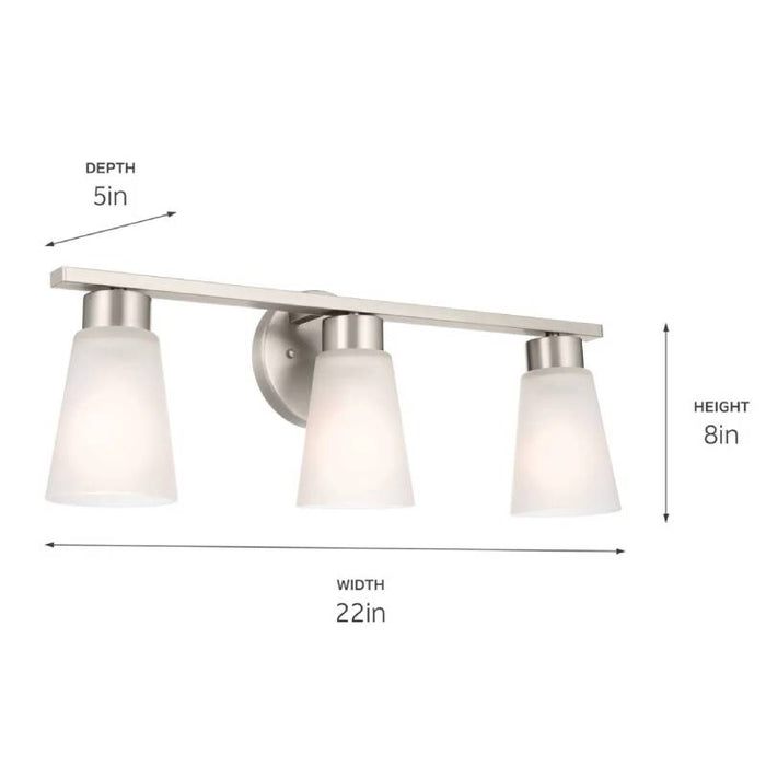 Kichler 55121 Stamos 3-lt 22" Vanity Light