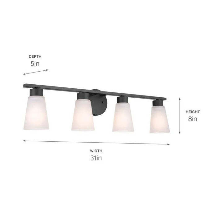 Kichler 55122 Stamos 4-lt 31" Vanity Light