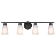 Kichler 55122 Stamos 4-lt 31" Vanity Light-Black