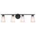 Kichler 55122 Stamos 4-lt 31" Vanity Light-Black