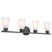 Kichler 55122 Stamos 4-lt 31" Vanity Light-Black