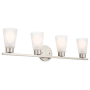 Kichler 55122 Stamos 4-lt 31" Vanity Light-Brushed Nickel