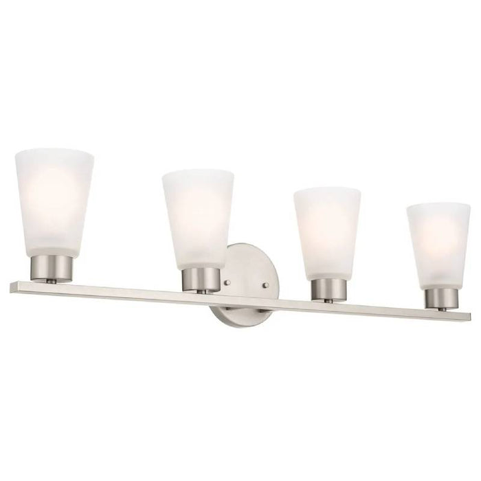 Kichler 55122 Stamos 4-lt 31" Vanity Light-Brushed Nickel