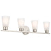 Kichler 55122 Stamos 4-lt 31" Vanity Light-Brushed Nickel