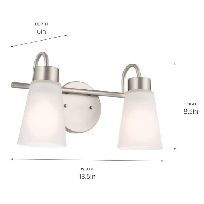 Kichler 55125 Erma 2-lt 14" Vanity Light
