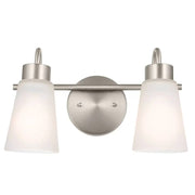 Kichler 55125 Erma 2-lt 14" Vanity Light-Brushed Nickel