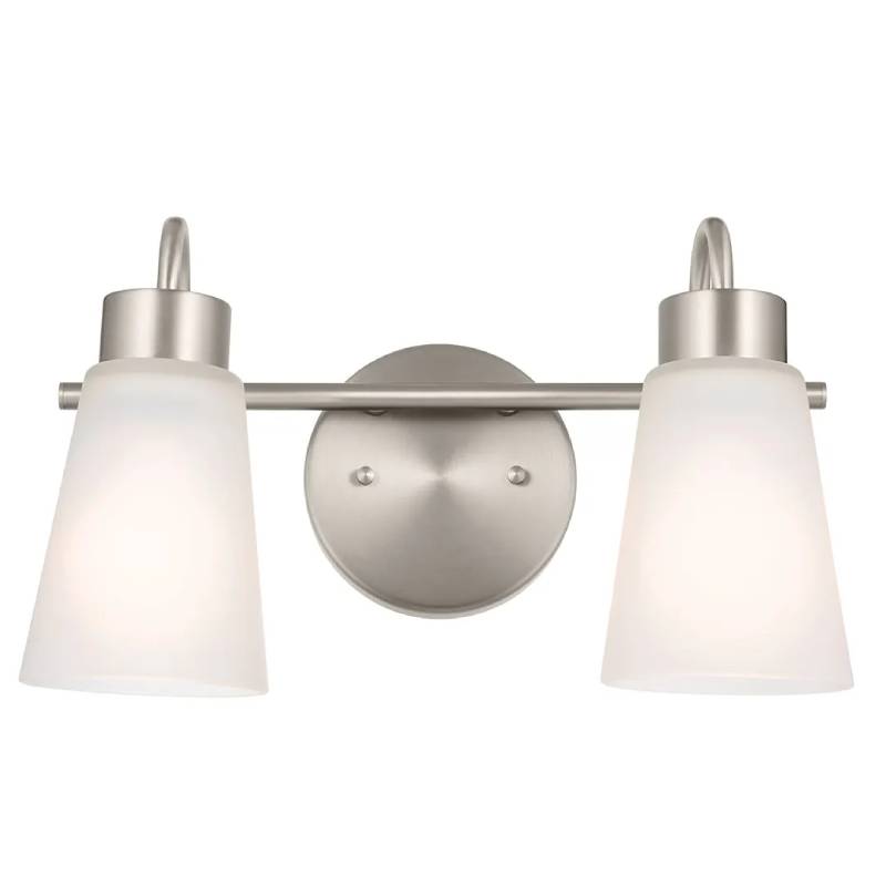 Kichler 55125 Erma 2-lt 14" Vanity Light-Brushed Nickel