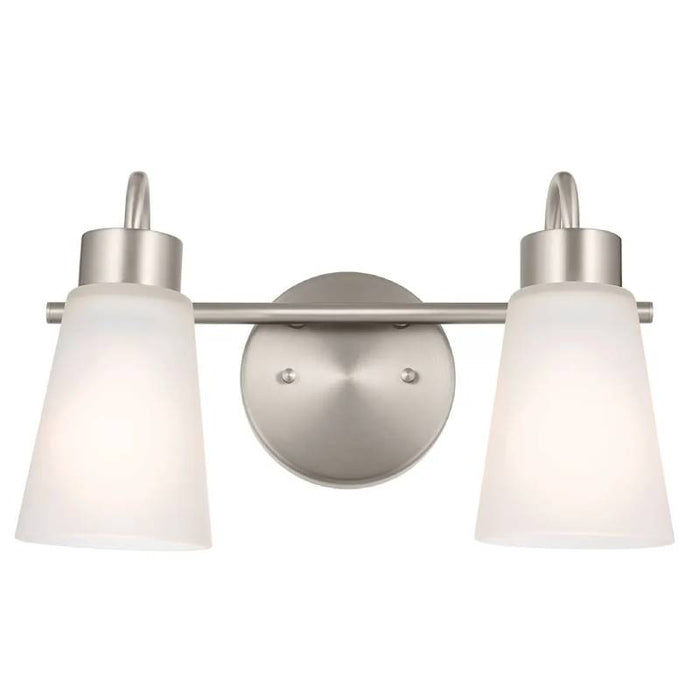 Kichler 55125 Erma 2-lt 14" Vanity Light-Brushed Nickel