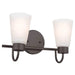 Kichler 55125 Erma 2-lt 14" Vanity Light-Olde Bronze