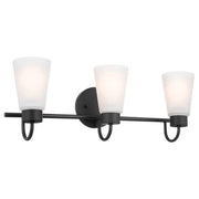 Kichler 55126 Erma 3-lt 23" Vanity Light-Black