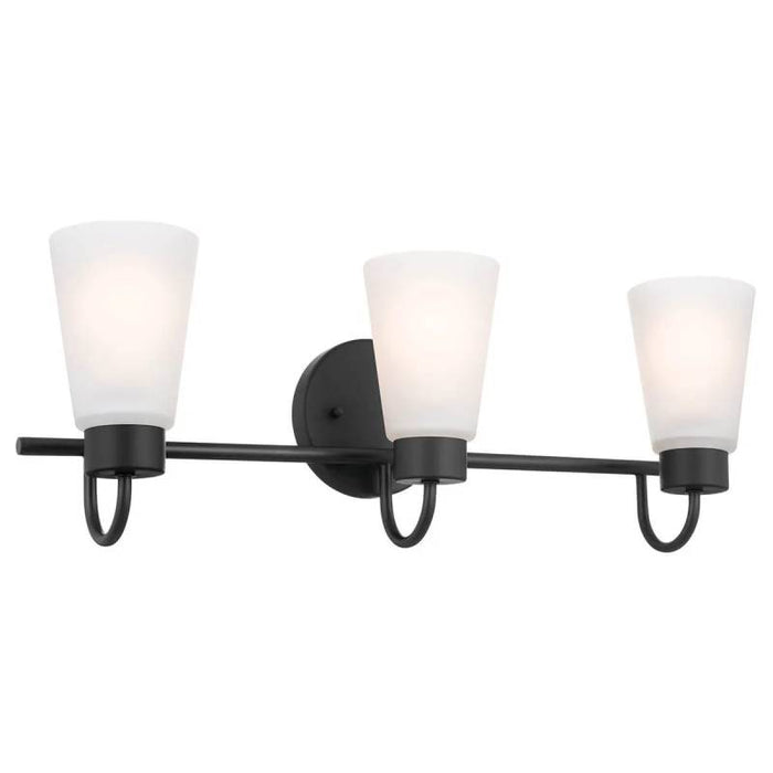 Kichler 55126 Erma 3-lt 23" Vanity Light-Black