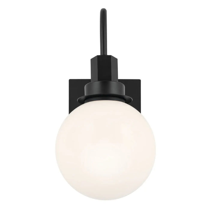 Kichler 55149 Hex 1-lt 12" Tall Wall Sconce-Black