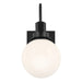 Kichler 55149 Hex 1-lt 12" Tall Wall Sconce-Black