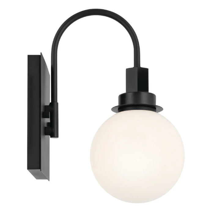 Kichler 55149 Hex 1-lt 12" Tall Wall Sconce-Black