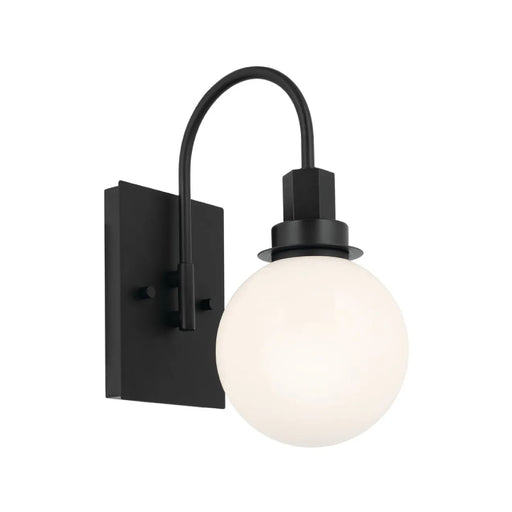 Kichler 55149 Hex 1-lt 12" Tall Wall Sconce-Black