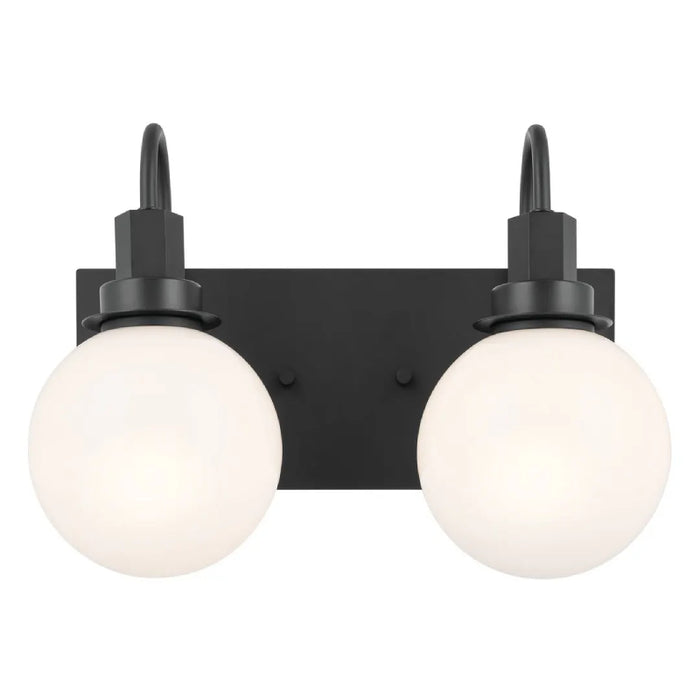 Kichler 55150 Hex 2-lt 14" Vanity Light-Black