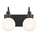 Kichler 55150 Hex 2-lt 14" Vanity Light-Black
