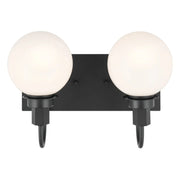 Kichler 55150 Hex 2-lt 14" Vanity Light-Black