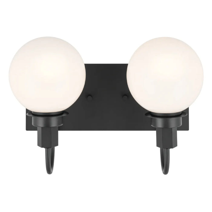 Kichler 55150 Hex 2-lt 14" Vanity Light-Black