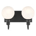 Kichler 55150 Hex 2-lt 14" Vanity Light-Black