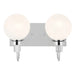 Kichler 55150 Hex 2-lt 14" Vanity Light-Chrome