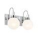 Kichler 55150 Hex 2-lt 14" Vanity Light-Chrome