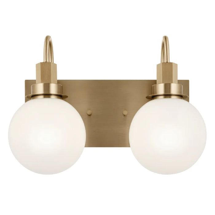 Kichler 55150 Hex 2-lt 14" Vanity Light-Champagne Bronze