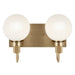 Kichler 55150 Hex 2-lt 14" Vanity Light-Champagne Bronze