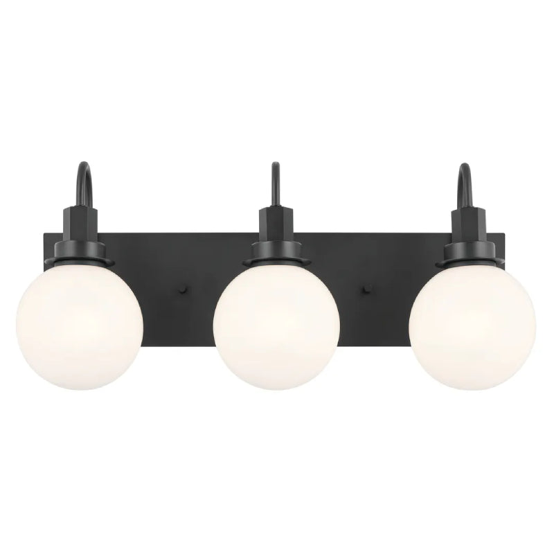 Kichler 55151 Hex 3-lt 23" Vanity Light-Black