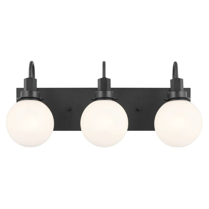 Kichler 55151 Hex 3-lt 23" Vanity Light-Black