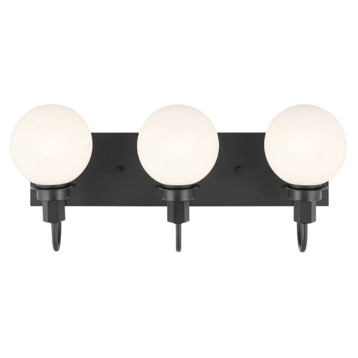 Kichler 55151 Hex 3-lt 23" Vanity Light-Black