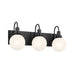 Kichler 55151 Hex 3-lt 23" Vanity Light-Black