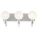 Kichler 55151 Hex 3-lt 23" Vanity Light-Chrome
