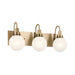 Kichler 55151 Hex 3-lt 23" Vanity Light-Champagne Bronze