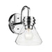 Kichler 55153 Farum 1-lt 10" Tall Wall Sconce - Chrome Clear Glass