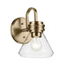 Kichler 55153 Farum 1-lt 10" Tall Wall Sconce - Champagne Bronze Clear Glass