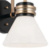 Kichler 55153 Farum 1-lt 10" Tall Wall Sconce - Black Opal Glass