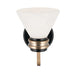 Kichler 55153 Farum 1-lt 10" Tall Wall Sconce - Black Opal Glass