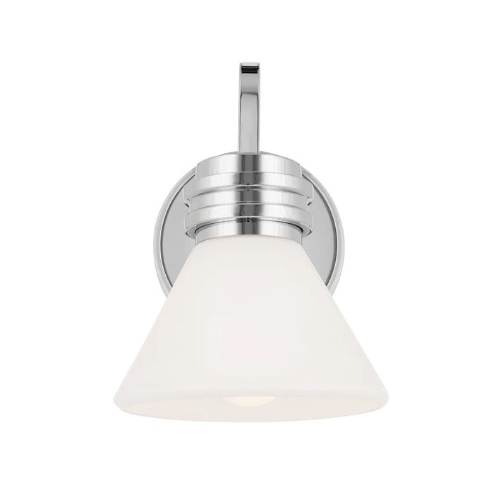 Kichler 55153 Farum 1-lt 10" Tall Wall Sconce - Chrome Opal Glass