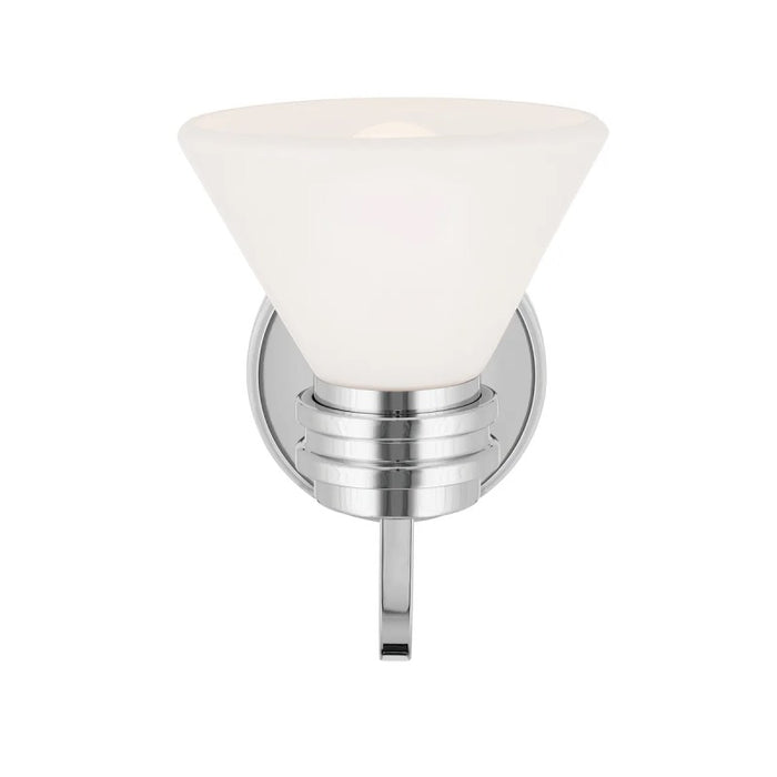 Kichler 55153 Farum 1-lt 10" Tall Wall Sconce - Chrome Opal Glass