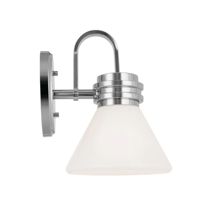 Kichler 55153 Farum 1-lt 10" Tall Wall Sconce - Chrome Opal Glass