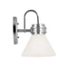 Kichler 55153 Farum 1-lt 10" Tall Wall Sconce - Chrome Opal Glass