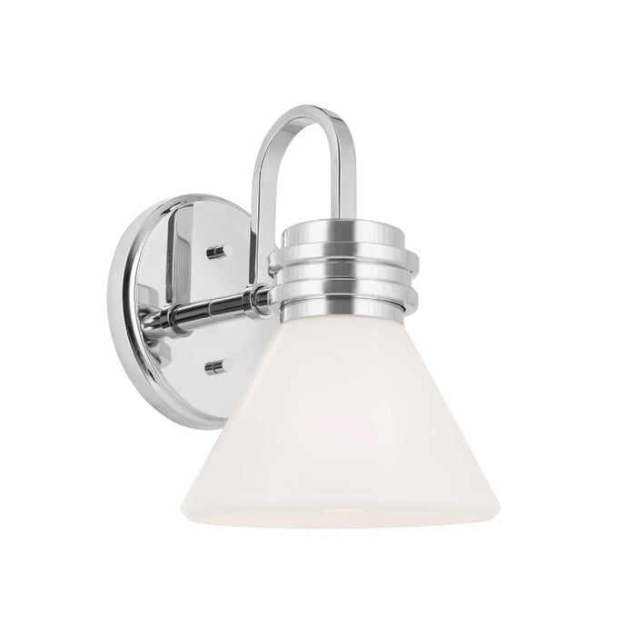 Kichler 55153 Farum 1-lt 10" Tall Wall Sconce - Chrome Opal Glass